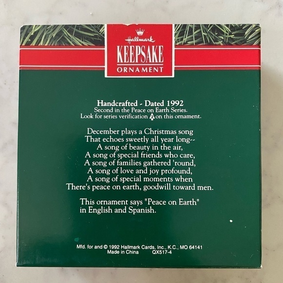 Vintage 1992 Hallmark Keepsake Ornament NIB - Picture 5 of 5